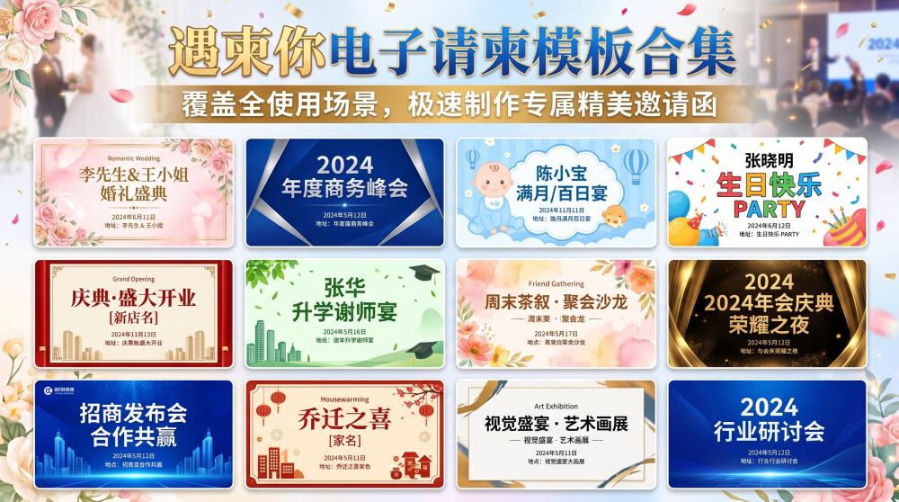 升学宴电子请柬怎么设计好看？专属风格制作技巧干货